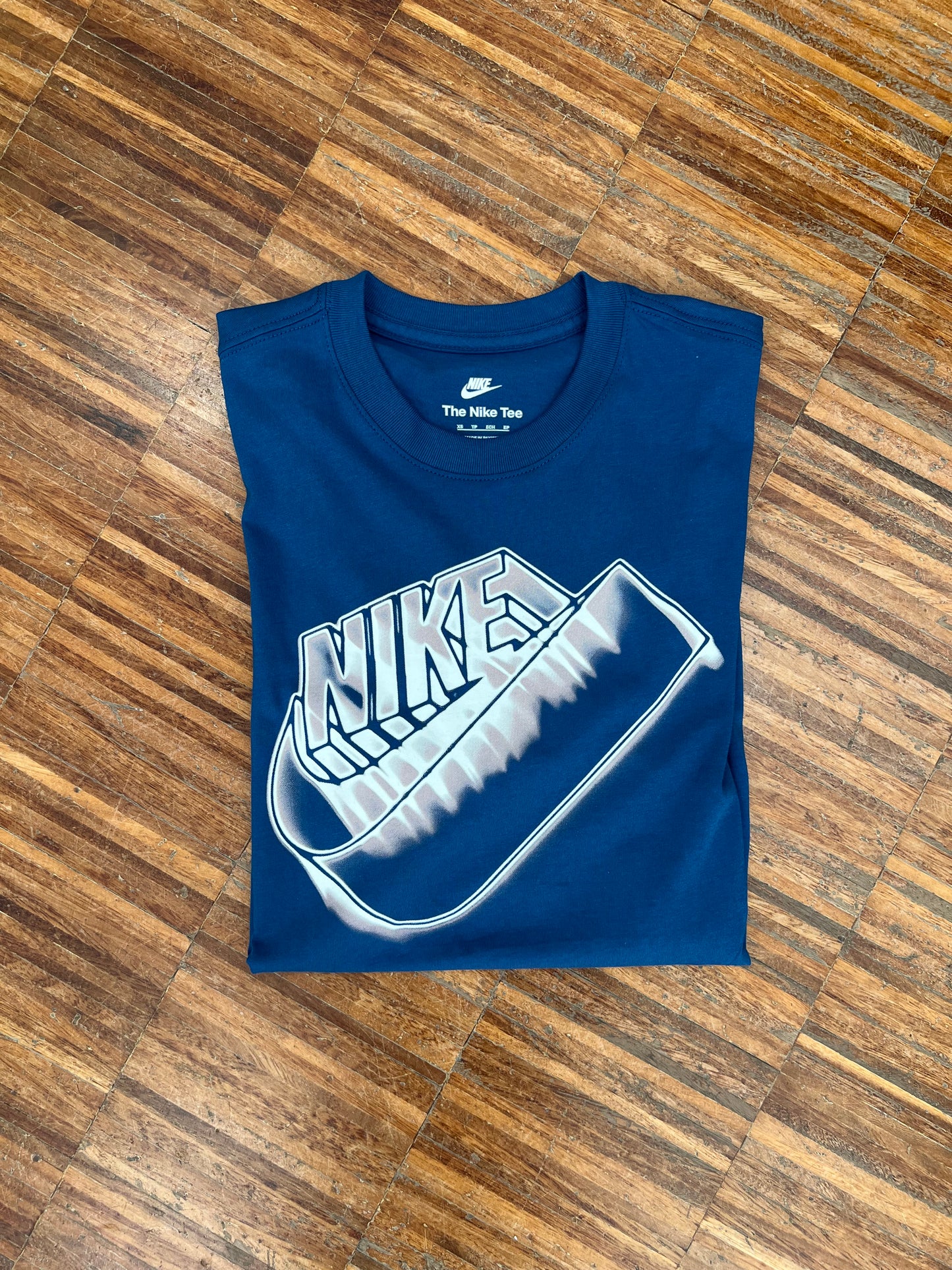 Nike T-Shirt in Cotone – Blu Indaco