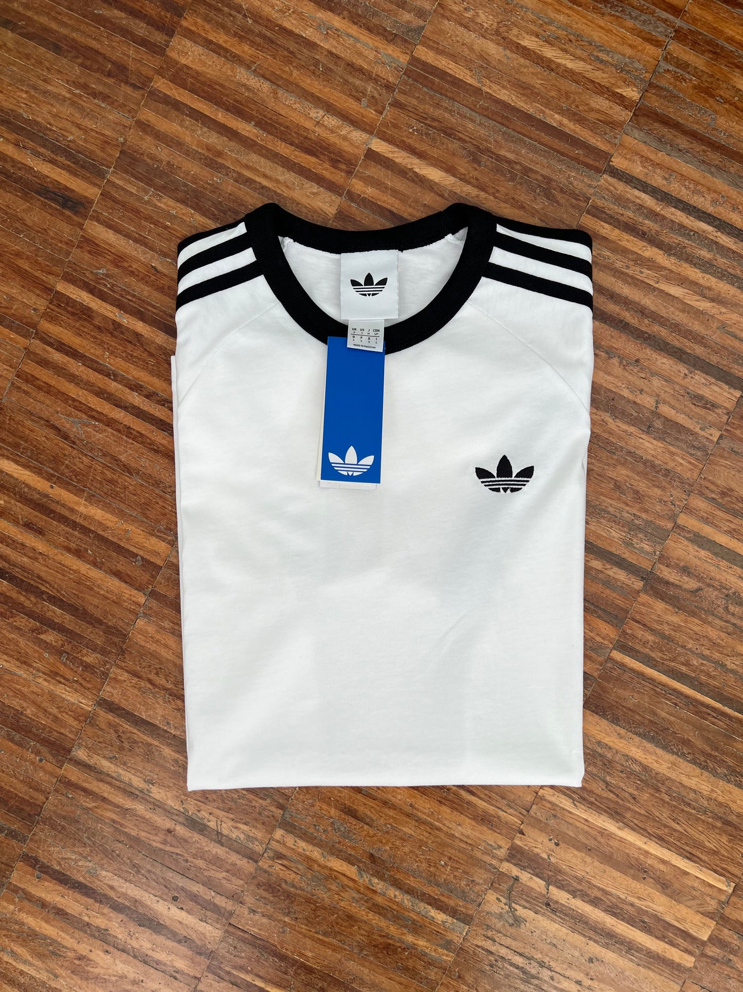 Adidas Firebird T-Shirt Bianca in Cotone