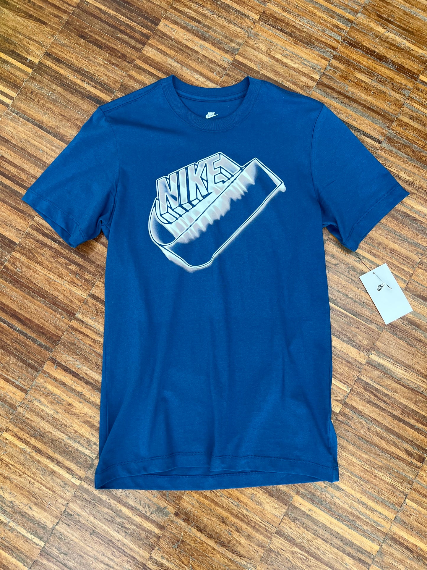 Nike T-Shirt in Cotone – Blu Indaco