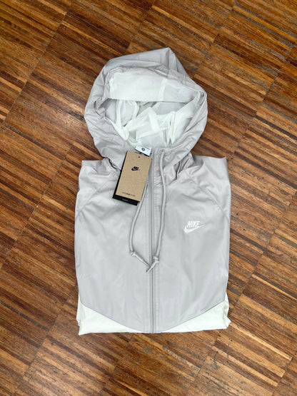Nike Giubbotto Antivento Tecnico – Bianco e Grigio
