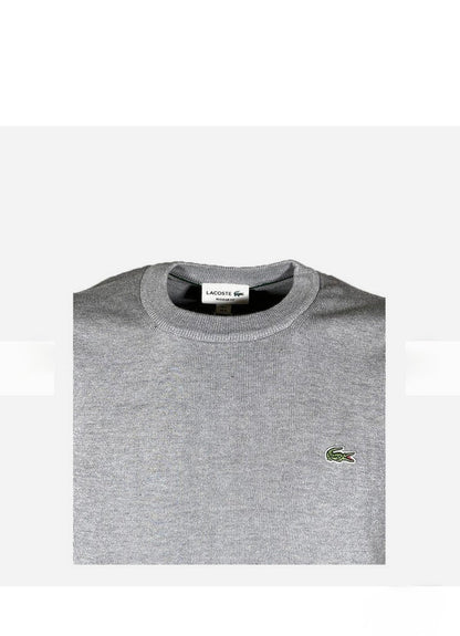 Maglione Lacoste AH0128 in Cotone - Grigio