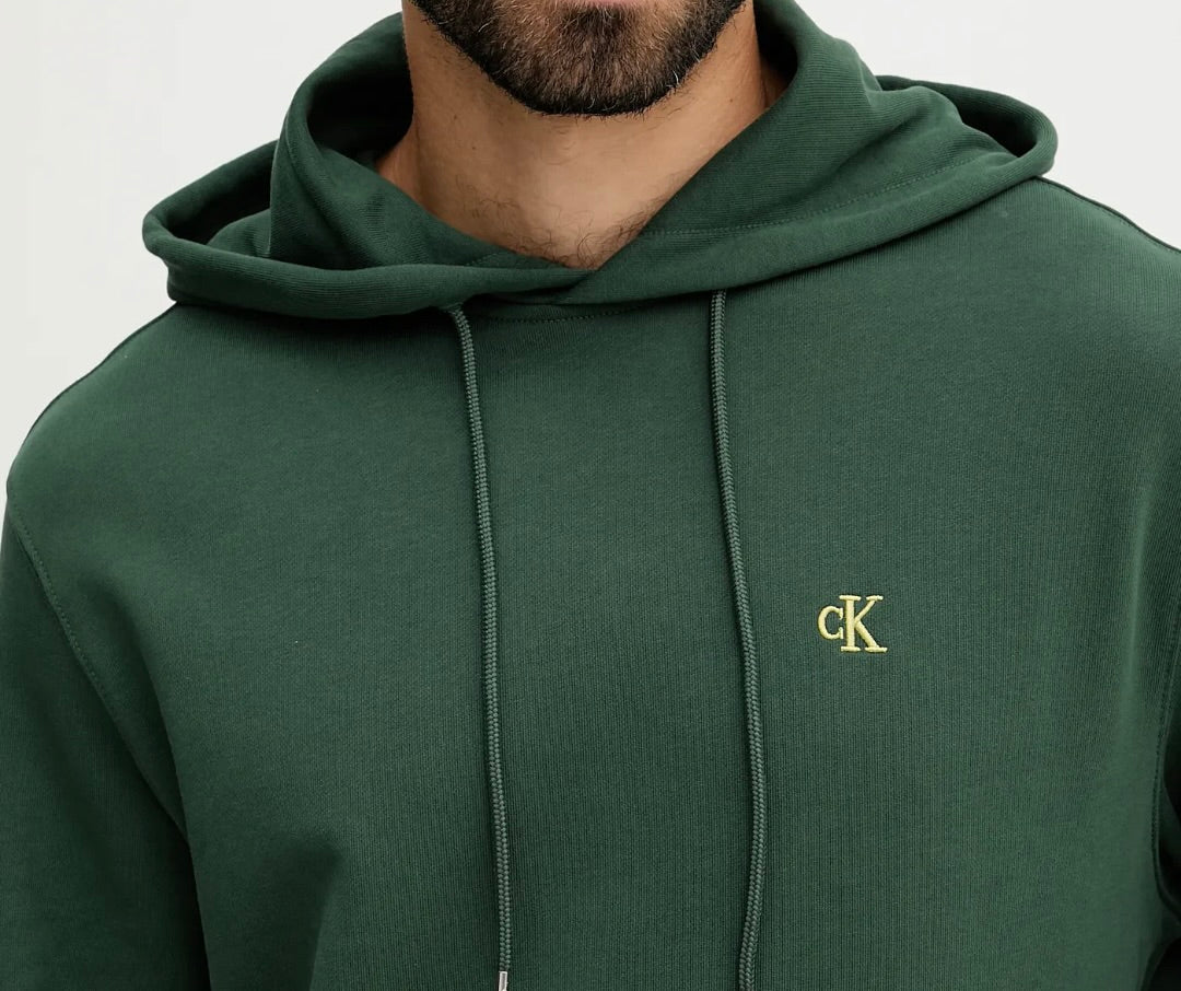 Felpa Calvin Klein Uomo in Cotone Garzato