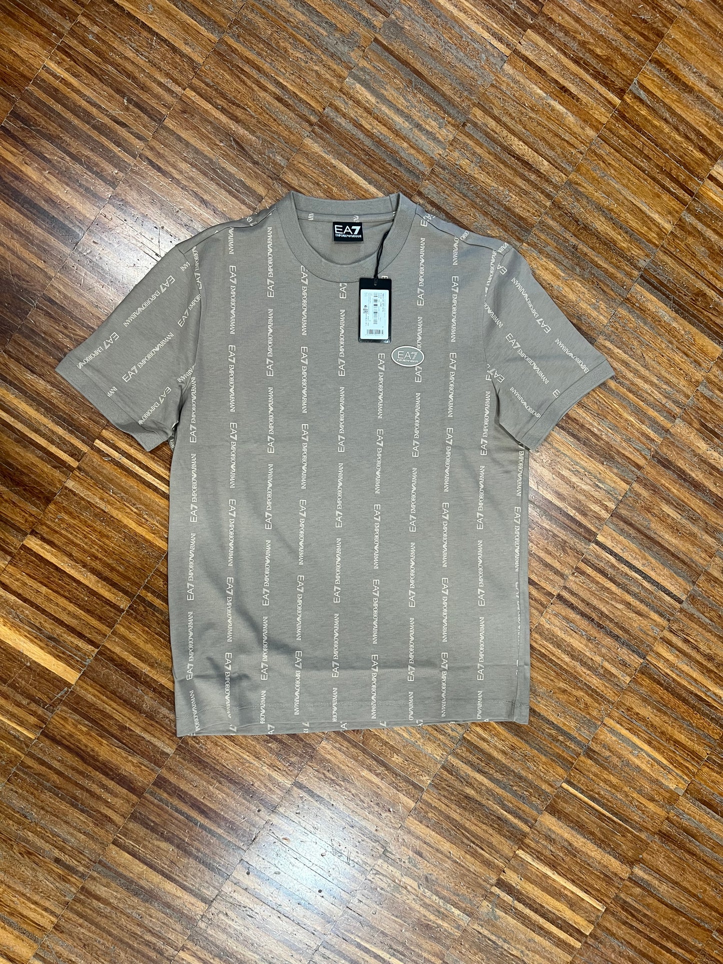 EA7 Emporio Armani – T-Shirt Uomo in Cotone Tessuto Logato
