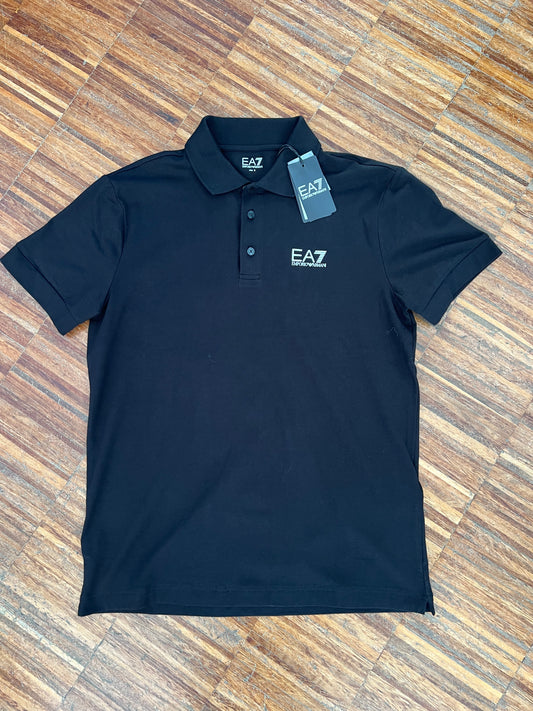 Armani EA7 Polo Mezza Manica 8NPF14 PJVQZ - Nero