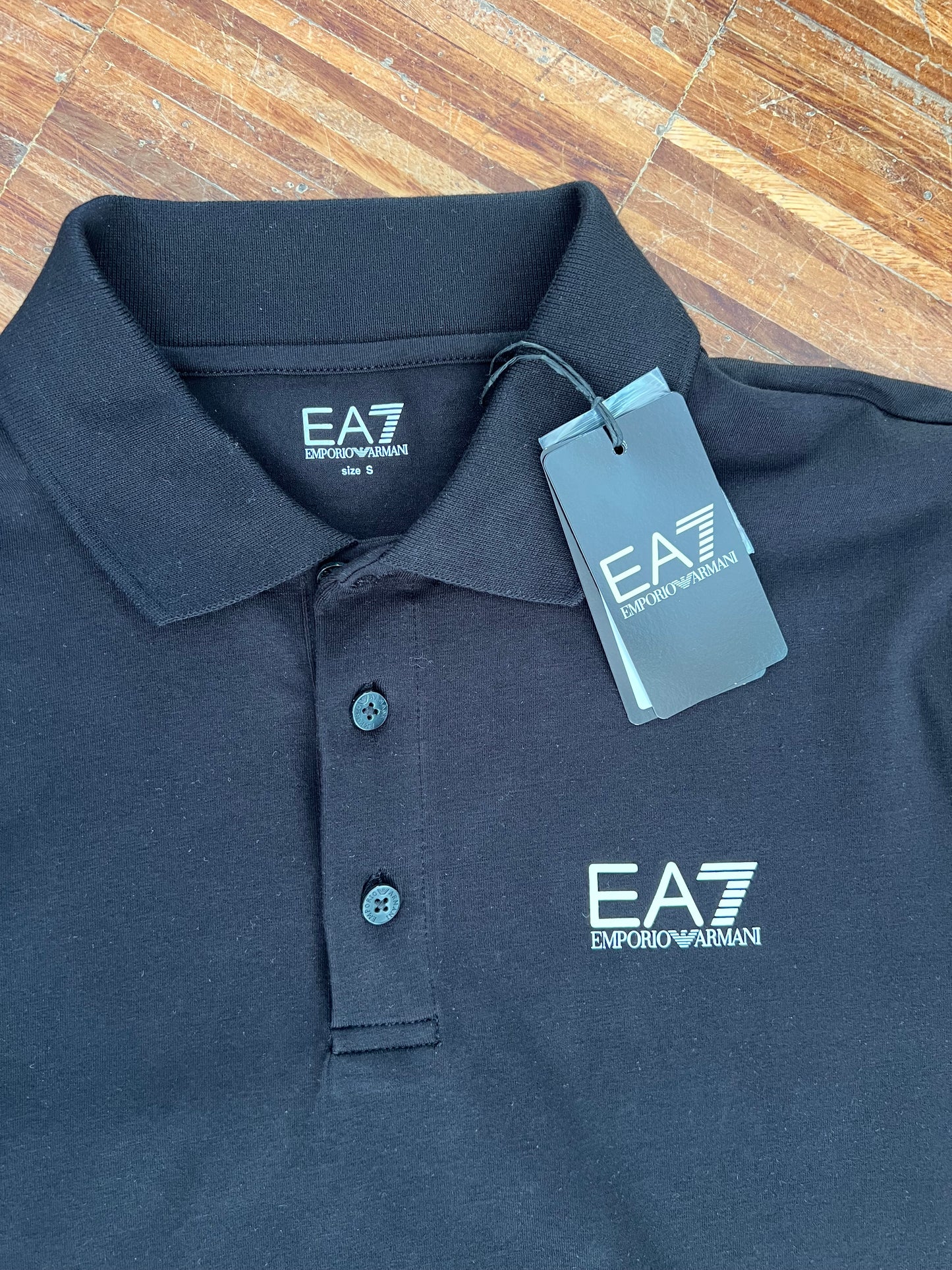 Armani EA7 Polo Mezza Manica 8NPF14 PJVQZ - Nero