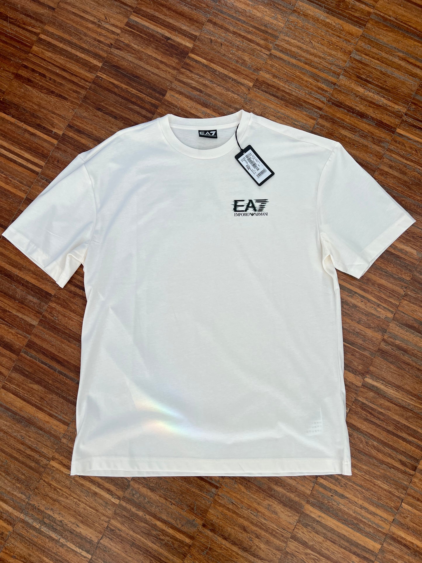 EA7 Emporio Armani T-Shirt Regular Fit Bianco Panna