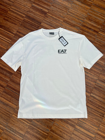 EA7 Emporio Armani T-Shirt Regular Fit Bianco Panna