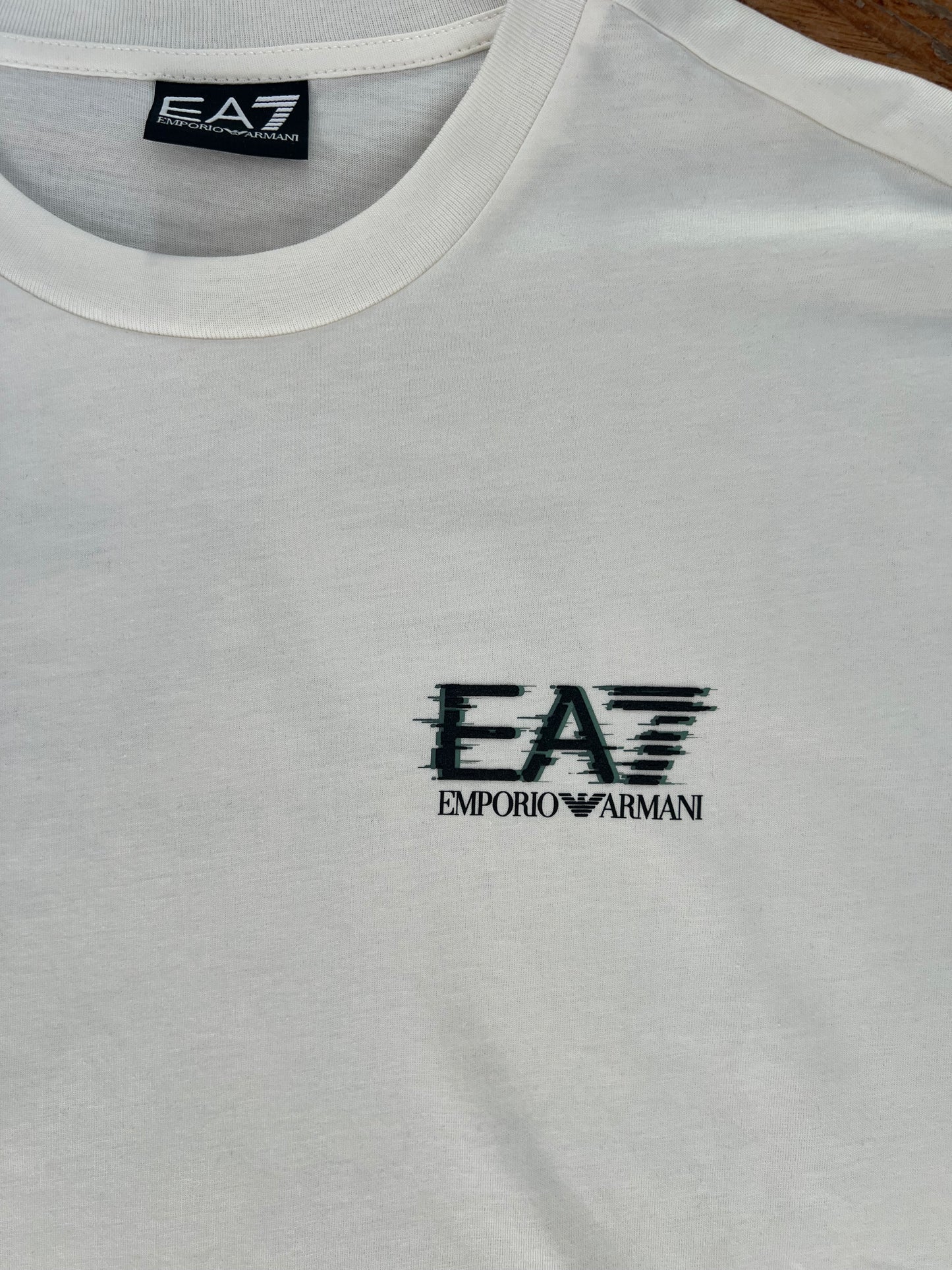 EA7 Emporio Armani T-Shirt Regular Fit Bianco Panna