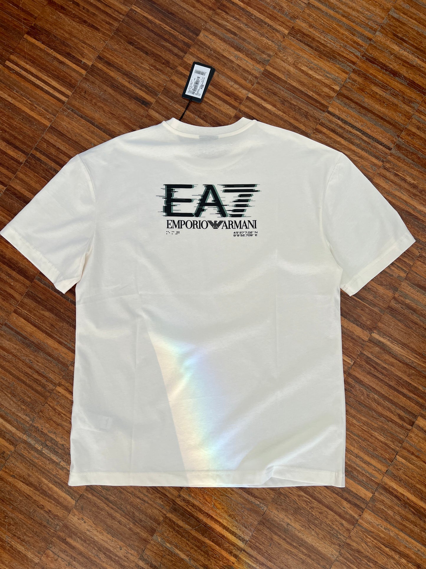 EA7 Emporio Armani T-Shirt Regular Fit Bianco Panna