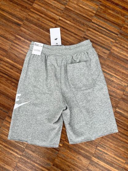 Nike Pantaloncino in Cotone – Grigio con Logo Bianco
