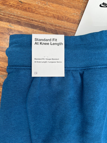 Nike Pantaloncino in Cotone – Blu Indaco con Logo Bianco