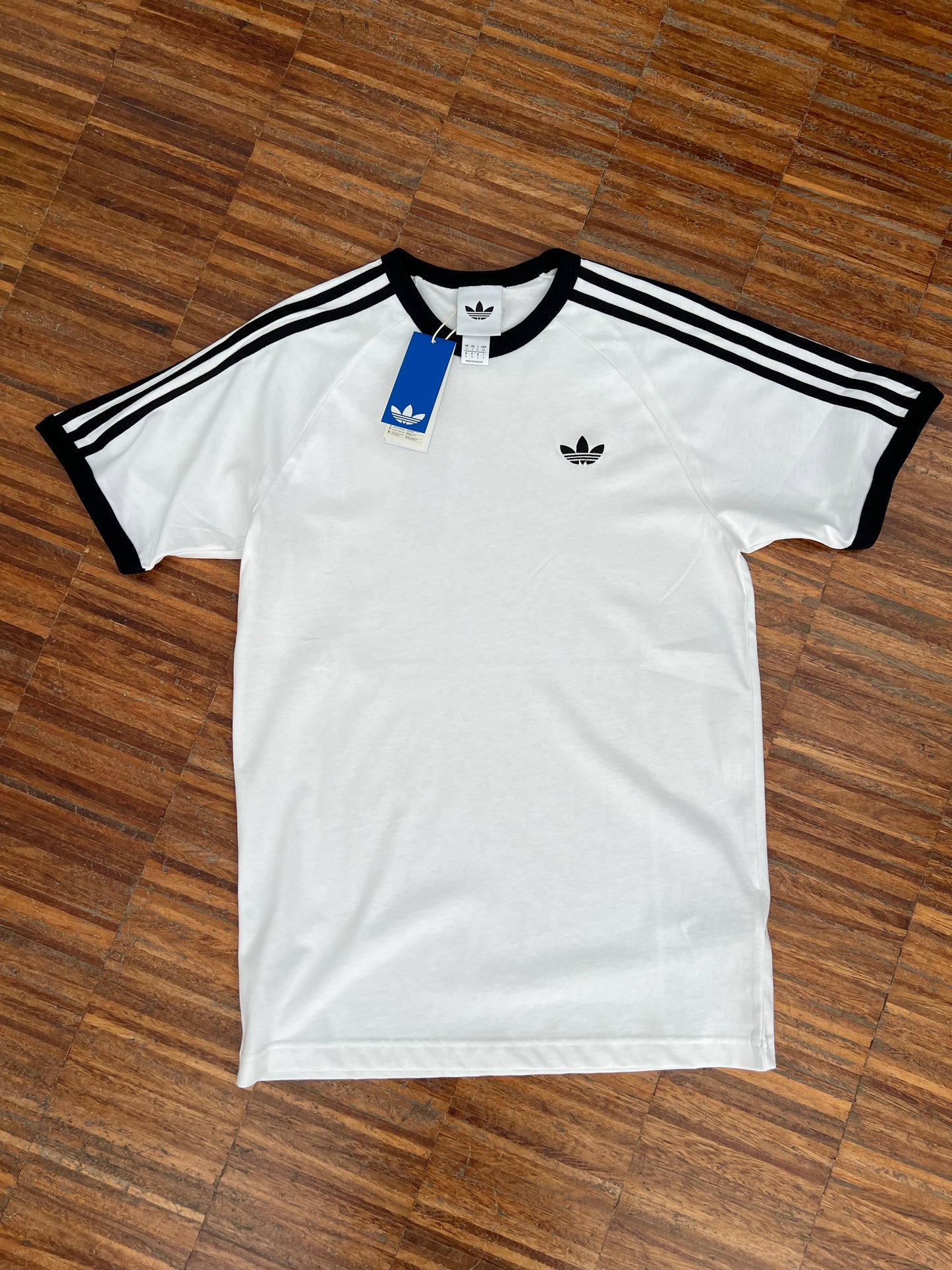 Adidas Firebird T-Shirt Bianca in Cotone