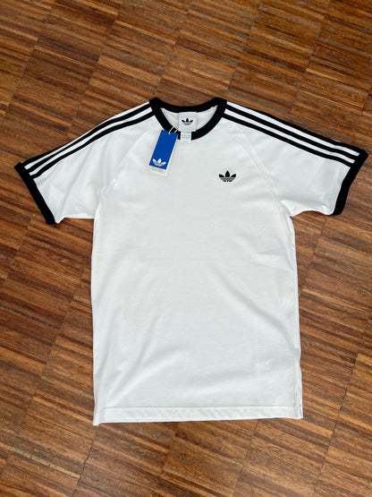 Adidas Firebird T-Shirt Bianca in Cotone
