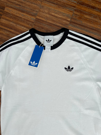 Adidas Firebird T-Shirt Bianca in Cotone