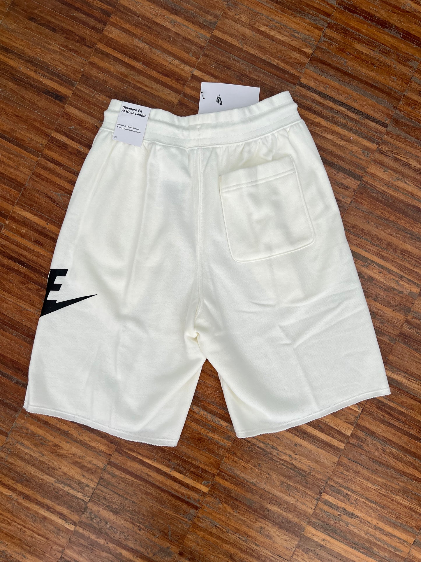 Nike Pantaloncino Uomo – Bianco / Scritta Nera