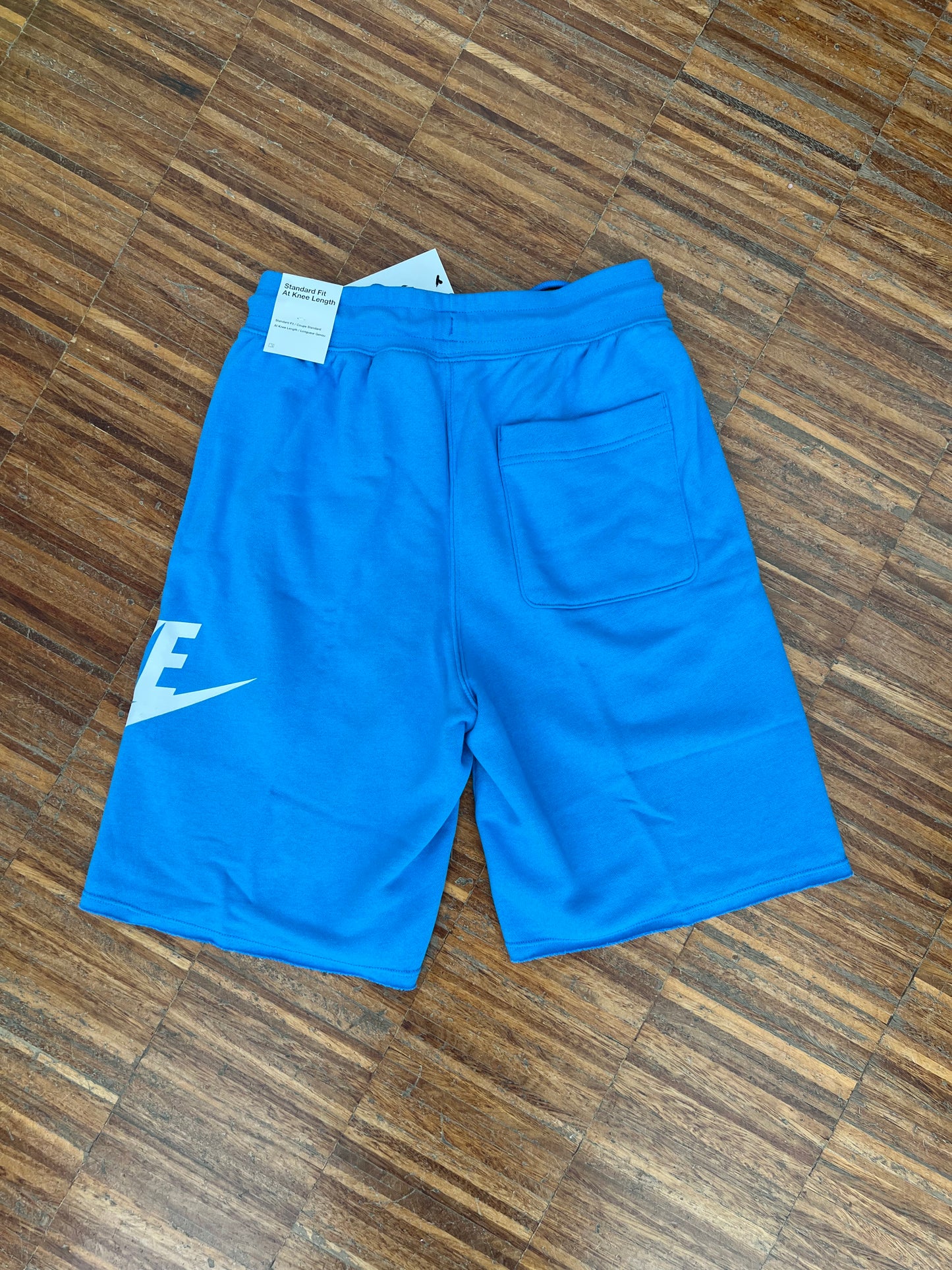 Nike Pantaloncino Uomo – Azzurro / Scritta Bianca