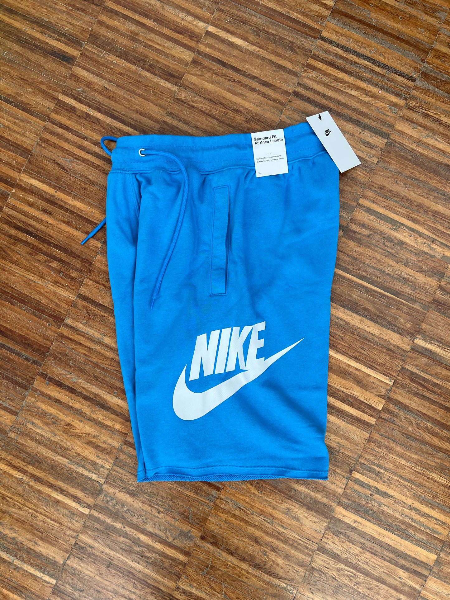 Nike Pantaloncino Uomo – Azzurro / Scritta Bianca