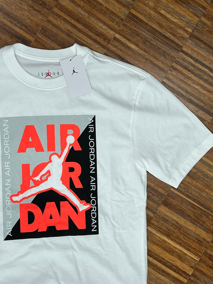 Nike Jordan T-Shirt Uomo Bianca con Stampa